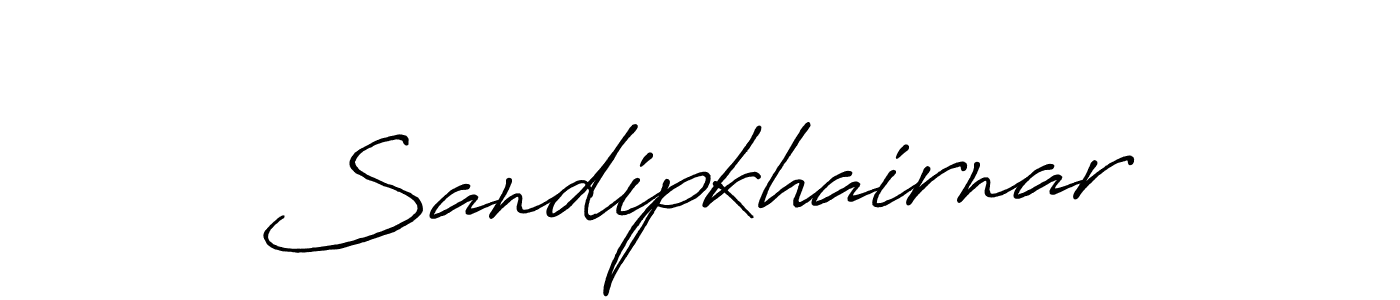 It looks lik you need a new signature style for name Sandipkhairnar. Design unique handwritten (Antro_Vectra_Bolder) signature with our free signature maker in just a few clicks. Sandipkhairnar signature style 7 images and pictures png