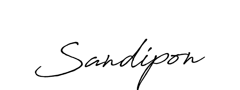 The best way (Antro_Vectra_Bolder) to make a short signature is to pick only two or three words in your name. The name Sandipon include a total of six letters. For converting this name. Sandipon signature style 7 images and pictures png