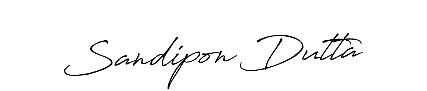 Also we have Sandipon Dutta name is the best signature style. Create professional handwritten signature collection using Antro_Vectra_Bolder autograph style. Sandipon Dutta signature style 7 images and pictures png