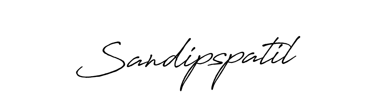 Make a beautiful signature design for name Sandipspatil. With this signature (Antro_Vectra_Bolder) style, you can create a handwritten signature for free. Sandipspatil signature style 7 images and pictures png