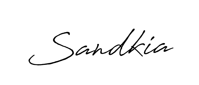 Make a beautiful signature design for name Sandkia. With this signature (Antro_Vectra_Bolder) style, you can create a handwritten signature for free. Sandkia signature style 7 images and pictures png