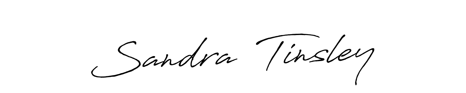 Create a beautiful signature design for name Sandra  Tinsley. With this signature (Antro_Vectra_Bolder) fonts, you can make a handwritten signature for free. Sandra  Tinsley signature style 7 images and pictures png