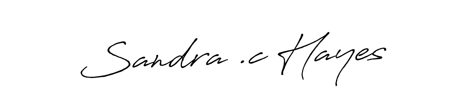 Make a beautiful signature design for name Sandra .c Hayes. With this signature (Antro_Vectra_Bolder) style, you can create a handwritten signature for free. Sandra .c Hayes signature style 7 images and pictures png