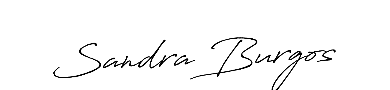 Design your own signature with our free online signature maker. With this signature software, you can create a handwritten (Antro_Vectra_Bolder) signature for name Sandra Burgos. Sandra Burgos signature style 7 images and pictures png