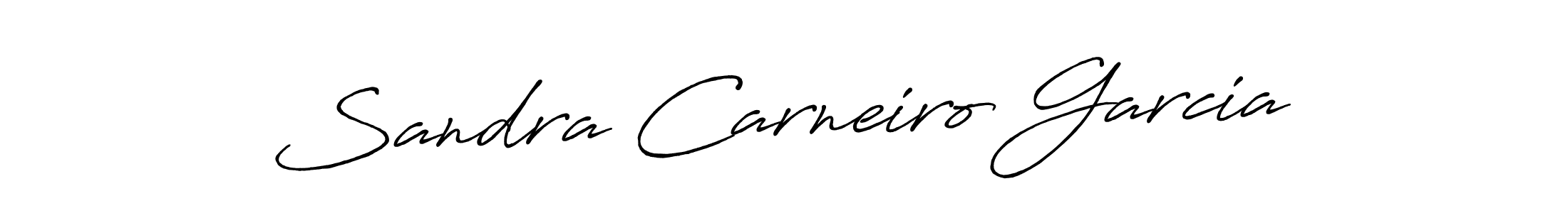 Make a beautiful signature design for name Sandra Carneiro Garcia. With this signature (Antro_Vectra_Bolder) style, you can create a handwritten signature for free. Sandra Carneiro Garcia signature style 7 images and pictures png