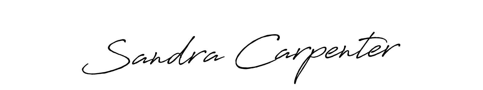 Sandra Carpenter stylish signature style. Best Handwritten Sign (Antro_Vectra_Bolder) for my name. Handwritten Signature Collection Ideas for my name Sandra Carpenter. Sandra Carpenter signature style 7 images and pictures png