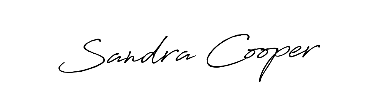 How to make Sandra Cooper name signature. Use Antro_Vectra_Bolder style for creating short signs online. This is the latest handwritten sign. Sandra Cooper signature style 7 images and pictures png