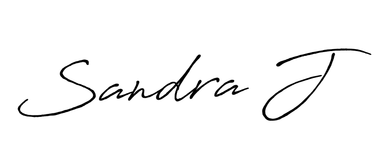 Make a beautiful signature design for name Sandra J. With this signature (Antro_Vectra_Bolder) style, you can create a handwritten signature for free. Sandra J signature style 7 images and pictures png