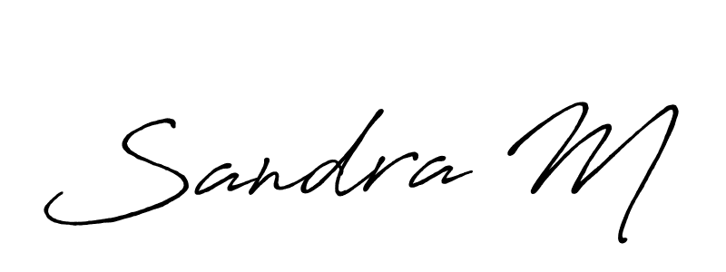 Also we have Sandra M name is the best signature style. Create professional handwritten signature collection using Antro_Vectra_Bolder autograph style. Sandra M signature style 7 images and pictures png