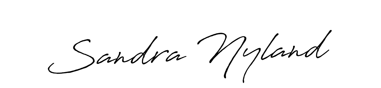 Also You can easily find your signature by using the search form. We will create Sandra Nyland name handwritten signature images for you free of cost using Antro_Vectra_Bolder sign style. Sandra Nyland signature style 7 images and pictures png