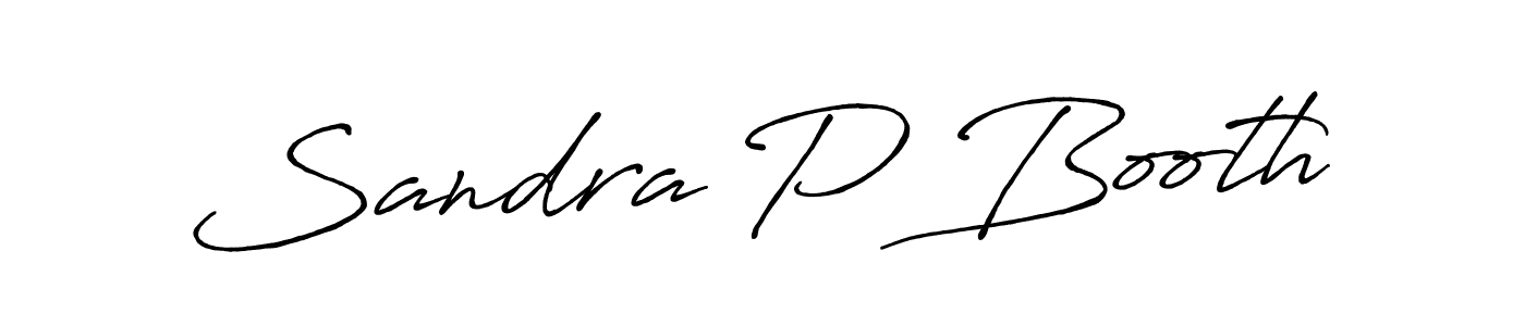 Make a beautiful signature design for name Sandra P Booth. Use this online signature maker to create a handwritten signature for free. Sandra P Booth signature style 7 images and pictures png