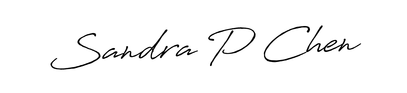 This is the best signature style for the Sandra P Chen name. Also you like these signature font (Antro_Vectra_Bolder). Mix name signature. Sandra P Chen signature style 7 images and pictures png