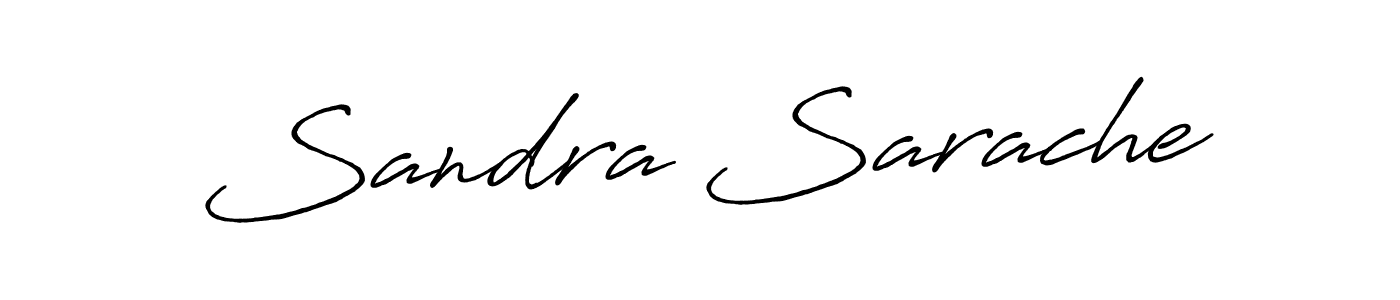 How to make Sandra Sarache name signature. Use Antro_Vectra_Bolder style for creating short signs online. This is the latest handwritten sign. Sandra Sarache signature style 7 images and pictures png