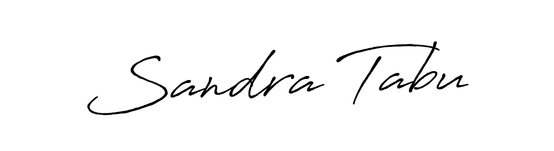 How to make Sandra Tabu name signature. Use Antro_Vectra_Bolder style for creating short signs online. This is the latest handwritten sign. Sandra Tabu signature style 7 images and pictures png