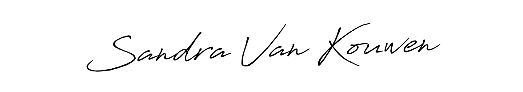 How to make Sandra Van Kouwen name signature. Use Antro_Vectra_Bolder style for creating short signs online. This is the latest handwritten sign. Sandra Van Kouwen signature style 7 images and pictures png