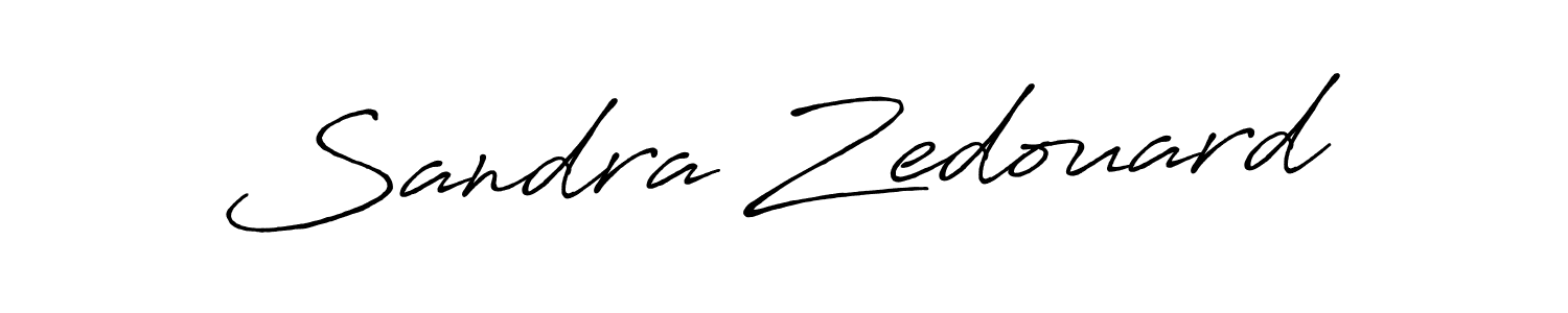 Sandra Zedouard stylish signature style. Best Handwritten Sign (Antro_Vectra_Bolder) for my name. Handwritten Signature Collection Ideas for my name Sandra Zedouard. Sandra Zedouard signature style 7 images and pictures png