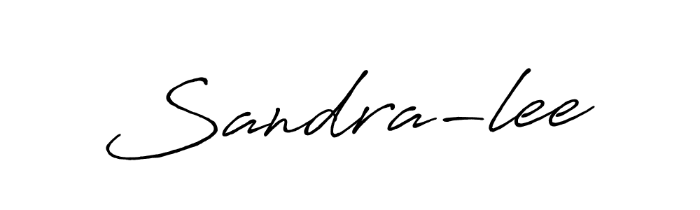 Sandra-lee stylish signature style. Best Handwritten Sign (Antro_Vectra_Bolder) for my name. Handwritten Signature Collection Ideas for my name Sandra-lee. Sandra-lee signature style 7 images and pictures png