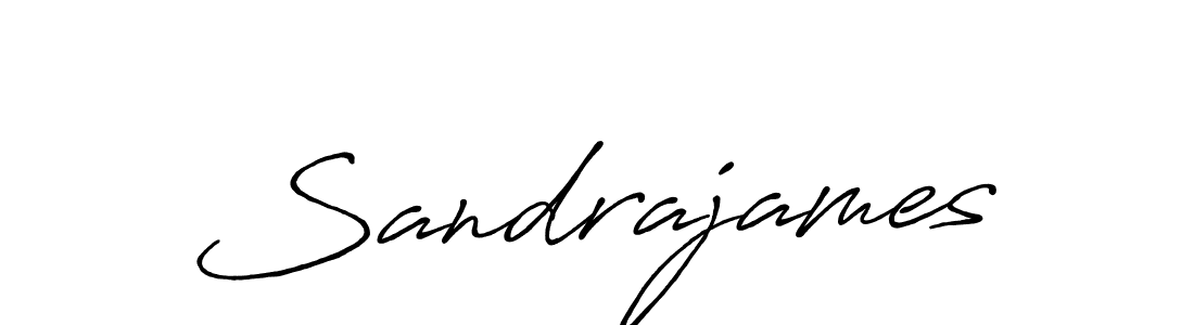 Also we have Sandrajames name is the best signature style. Create professional handwritten signature collection using Antro_Vectra_Bolder autograph style. Sandrajames signature style 7 images and pictures png