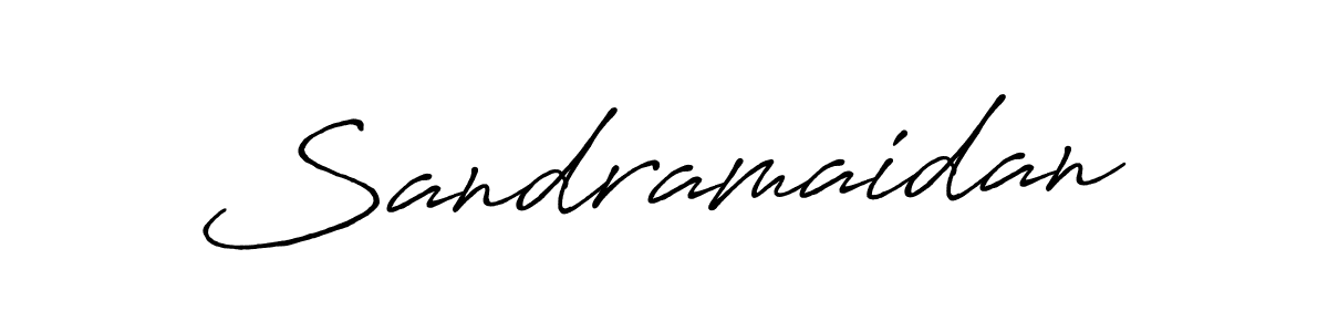 Sandramaidan stylish signature style. Best Handwritten Sign (Antro_Vectra_Bolder) for my name. Handwritten Signature Collection Ideas for my name Sandramaidan. Sandramaidan signature style 7 images and pictures png