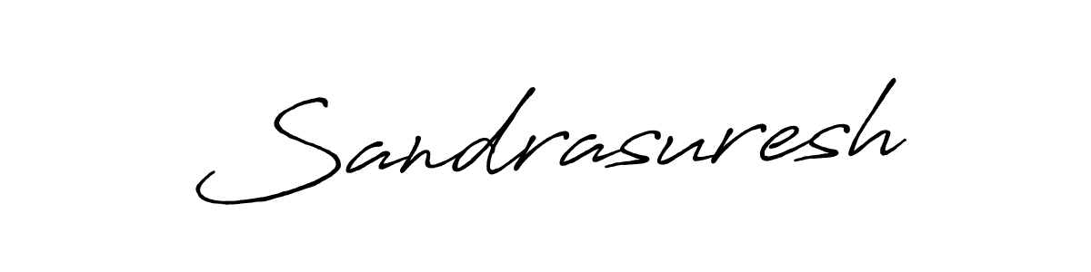 How to make Sandrasuresh name signature. Use Antro_Vectra_Bolder style for creating short signs online. This is the latest handwritten sign. Sandrasuresh signature style 7 images and pictures png
