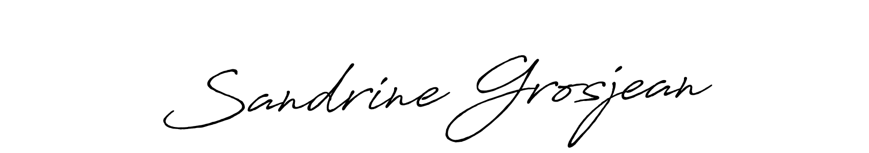Antro_Vectra_Bolder is a professional signature style that is perfect for those who want to add a touch of class to their signature. It is also a great choice for those who want to make their signature more unique. Get Sandrine Grosjean name to fancy signature for free. Sandrine Grosjean signature style 7 images and pictures png