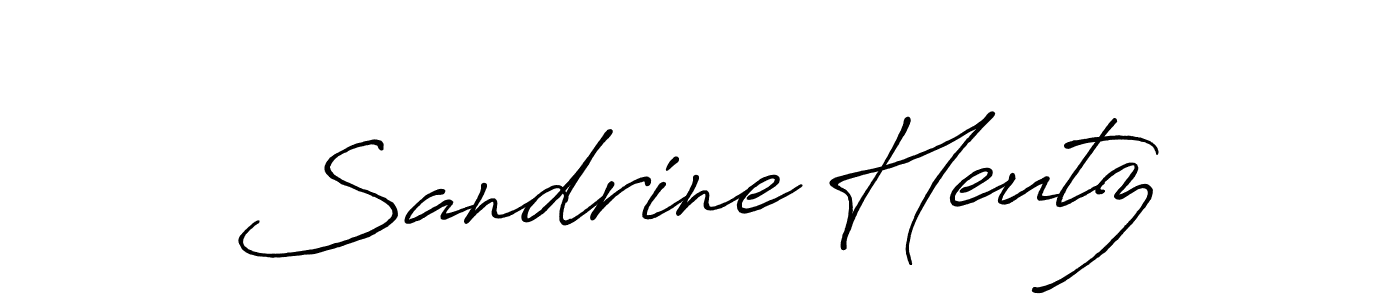 How to make Sandrine Heutz signature? Antro_Vectra_Bolder is a professional autograph style. Create handwritten signature for Sandrine Heutz name. Sandrine Heutz signature style 7 images and pictures png