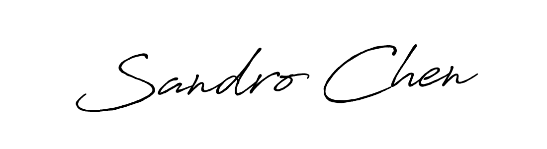 Similarly Antro_Vectra_Bolder is the best handwritten signature design. Signature creator online .You can use it as an online autograph creator for name Sandro Chen. Sandro Chen signature style 7 images and pictures png