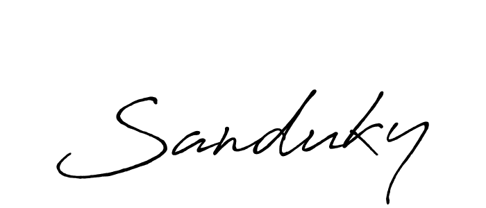 if you are searching for the best signature style for your name Sanduky. so please give up your signature search. here we have designed multiple signature styles  using Antro_Vectra_Bolder. Sanduky signature style 7 images and pictures png