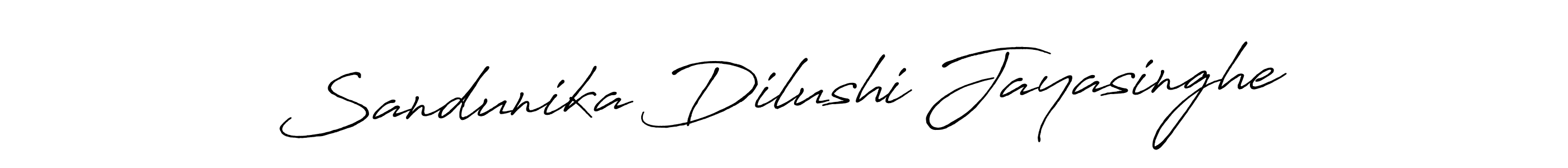 Sandunika Dilushi Jayasinghe stylish signature style. Best Handwritten Sign (Antro_Vectra_Bolder) for my name. Handwritten Signature Collection Ideas for my name Sandunika Dilushi Jayasinghe. Sandunika Dilushi Jayasinghe signature style 7 images and pictures png