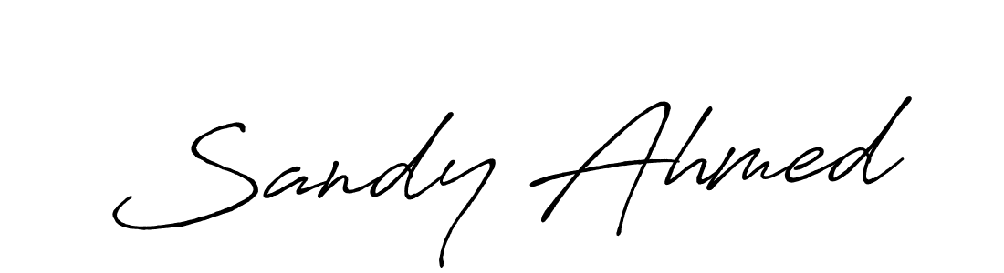 The best way (Antro_Vectra_Bolder) to make a short signature is to pick only two or three words in your name. The name Sandy Ahmed include a total of six letters. For converting this name. Sandy Ahmed signature style 7 images and pictures png