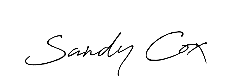 Make a beautiful signature design for name Sandy Cox. With this signature (Antro_Vectra_Bolder) style, you can create a handwritten signature for free. Sandy Cox signature style 7 images and pictures png