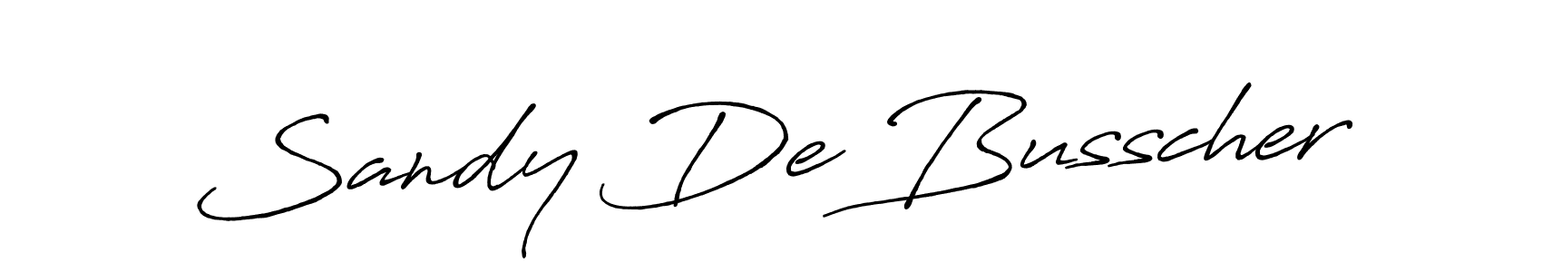 Similarly Antro_Vectra_Bolder is the best handwritten signature design. Signature creator online .You can use it as an online autograph creator for name Sandy De Busscher. Sandy De Busscher signature style 7 images and pictures png