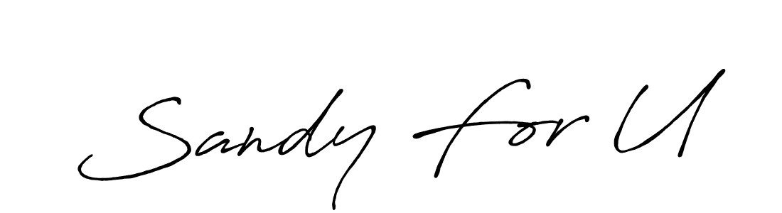 How to make Sandy For U signature? Antro_Vectra_Bolder is a professional autograph style. Create handwritten signature for Sandy For U name. Sandy For U signature style 7 images and pictures png