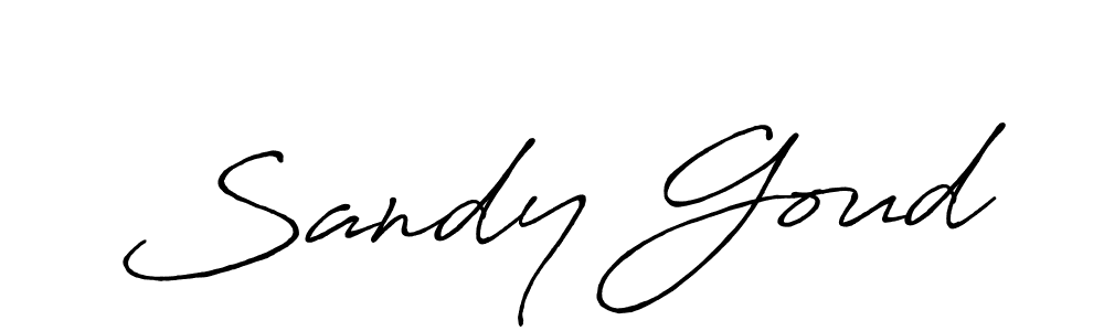 You should practise on your own different ways (Antro_Vectra_Bolder) to write your name (Sandy Goud) in signature. don't let someone else do it for you. Sandy Goud signature style 7 images and pictures png