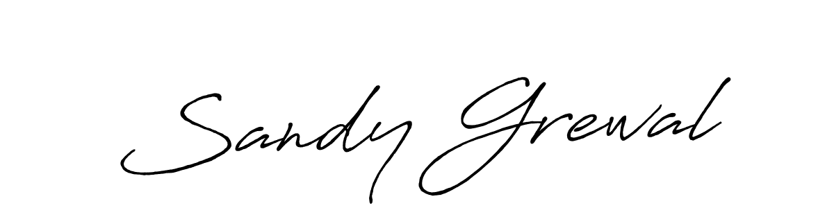 Design your own signature with our free online signature maker. With this signature software, you can create a handwritten (Antro_Vectra_Bolder) signature for name Sandy Grewal. Sandy Grewal signature style 7 images and pictures png