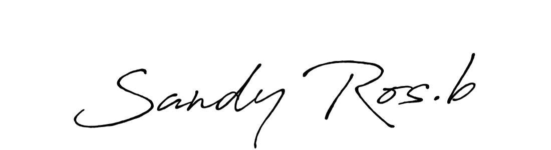 Design your own signature with our free online signature maker. With this signature software, you can create a handwritten (Antro_Vectra_Bolder) signature for name Sandy Ros.b. Sandy Ros.b signature style 7 images and pictures png