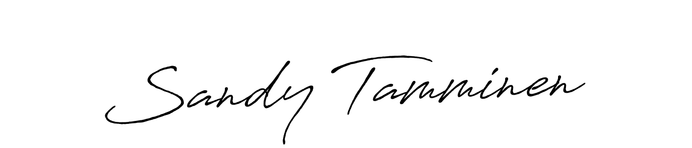 Sandy Tamminen stylish signature style. Best Handwritten Sign (Antro_Vectra_Bolder) for my name. Handwritten Signature Collection Ideas for my name Sandy Tamminen. Sandy Tamminen signature style 7 images and pictures png