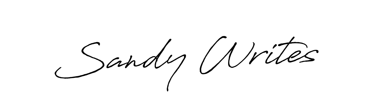 Make a beautiful signature design for name Sandy Writes. With this signature (Antro_Vectra_Bolder) style, you can create a handwritten signature for free. Sandy Writes signature style 7 images and pictures png