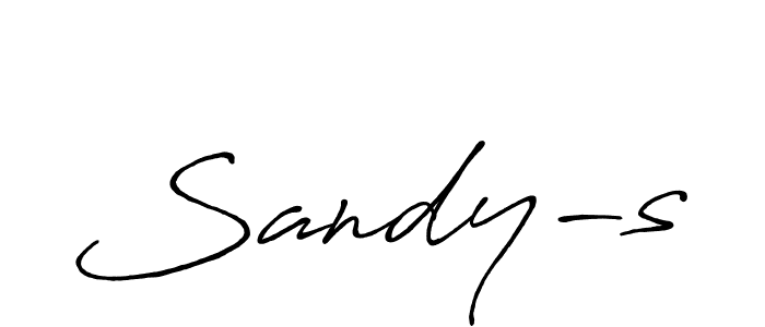 Design your own signature with our free online signature maker. With this signature software, you can create a handwritten (Antro_Vectra_Bolder) signature for name Sandy-s. Sandy-s signature style 7 images and pictures png