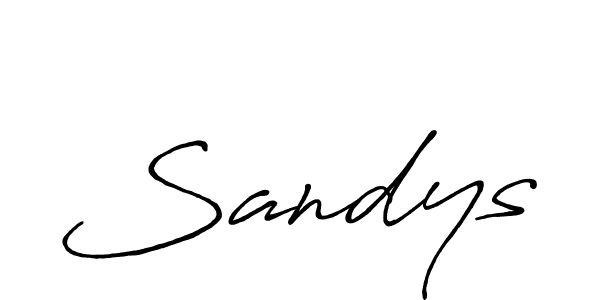 Sandys stylish signature style. Best Handwritten Sign (Antro_Vectra_Bolder) for my name. Handwritten Signature Collection Ideas for my name Sandys. Sandys signature style 7 images and pictures png