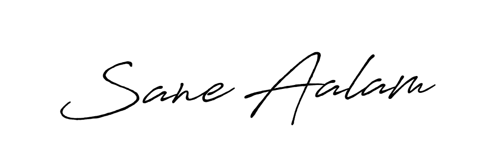 Also we have Sane Aalam name is the best signature style. Create professional handwritten signature collection using Antro_Vectra_Bolder autograph style. Sane Aalam signature style 7 images and pictures png