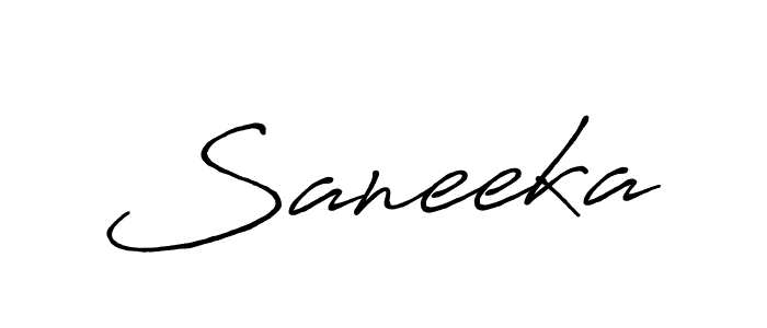 How to make Saneeka name signature. Use Antro_Vectra_Bolder style for creating short signs online. This is the latest handwritten sign. Saneeka signature style 7 images and pictures png