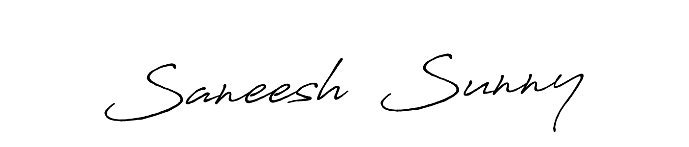 Also You can easily find your signature by using the search form. We will create Saneesh  Sunny name handwritten signature images for you free of cost using Antro_Vectra_Bolder sign style. Saneesh  Sunny signature style 7 images and pictures png