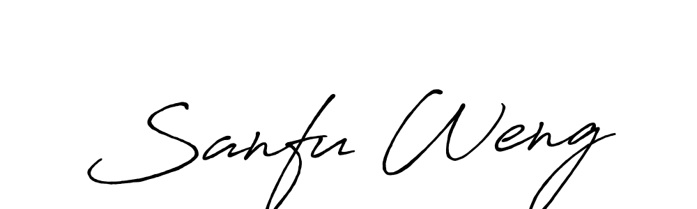 Make a short Sanfu Weng signature style. Manage your documents anywhere anytime using Antro_Vectra_Bolder. Create and add eSignatures, submit forms, share and send files easily. Sanfu Weng signature style 7 images and pictures png