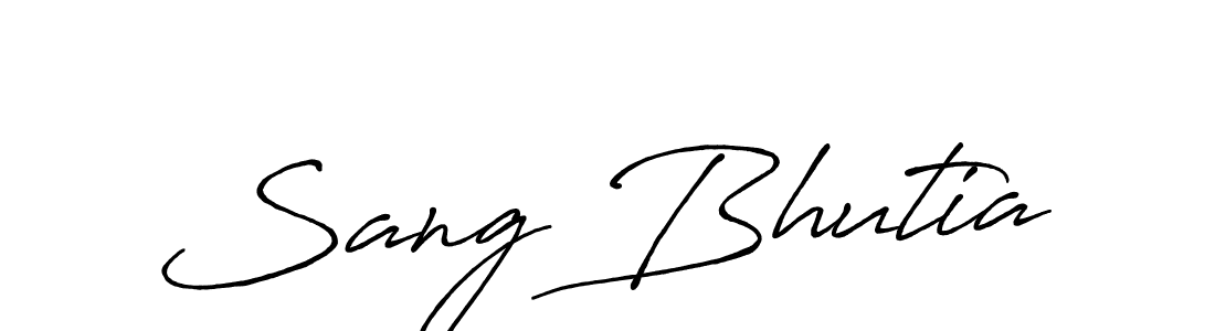 Similarly Antro_Vectra_Bolder is the best handwritten signature design. Signature creator online .You can use it as an online autograph creator for name Sang Bhutia. Sang Bhutia signature style 7 images and pictures png