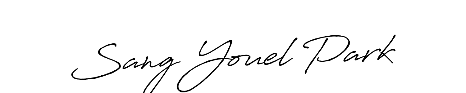 Also You can easily find your signature by using the search form. We will create Sang Youel Park name handwritten signature images for you free of cost using Antro_Vectra_Bolder sign style. Sang Youel Park signature style 7 images and pictures png