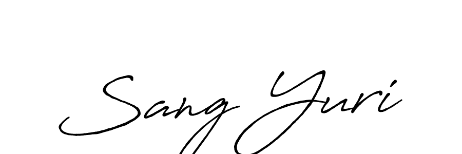 if you are searching for the best signature style for your name Sang Yuri. so please give up your signature search. here we have designed multiple signature styles  using Antro_Vectra_Bolder. Sang Yuri signature style 7 images and pictures png