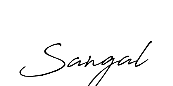 Design your own signature with our free online signature maker. With this signature software, you can create a handwritten (Antro_Vectra_Bolder) signature for name Sangal. Sangal signature style 7 images and pictures png