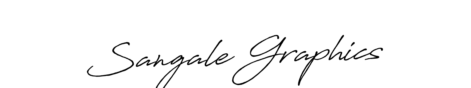 Also we have Sangale Graphics name is the best signature style. Create professional handwritten signature collection using Antro_Vectra_Bolder autograph style. Sangale Graphics signature style 7 images and pictures png