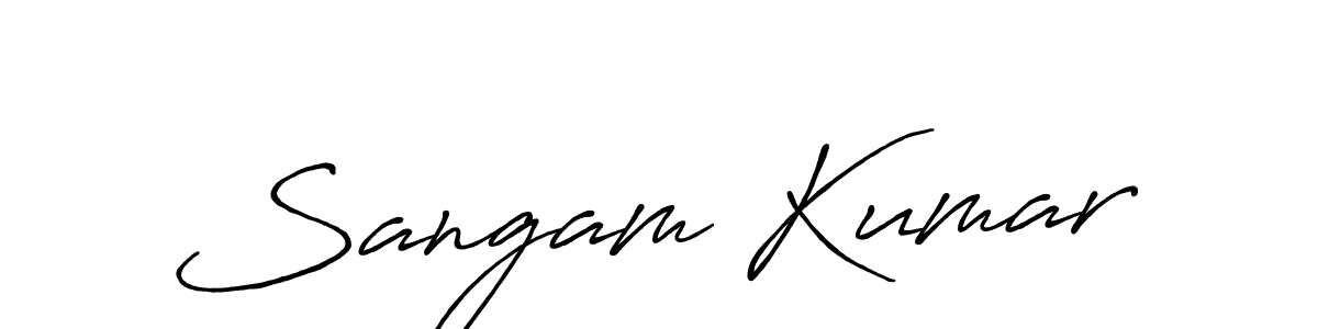 It looks lik you need a new signature style for name Sangam Kumar. Design unique handwritten (Antro_Vectra_Bolder) signature with our free signature maker in just a few clicks. Sangam Kumar signature style 7 images and pictures png
